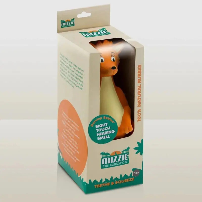 Mizzie The Kangaroo 100% Natural Rubber Teething Toy 2
