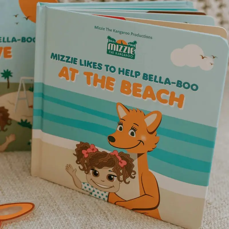 Mizzie The Kangaroo At The Beach Touch & Feel Book 2