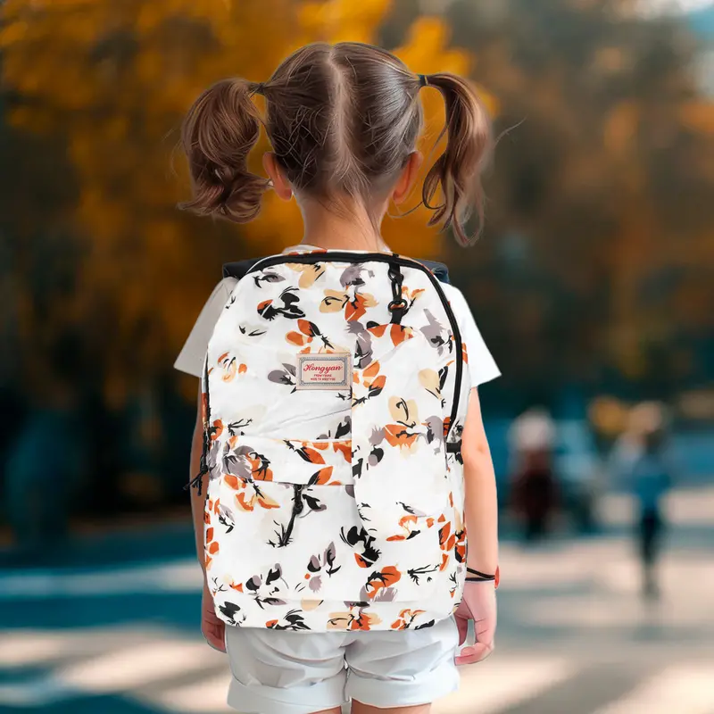 Mochila Con Diseño De Flores 1