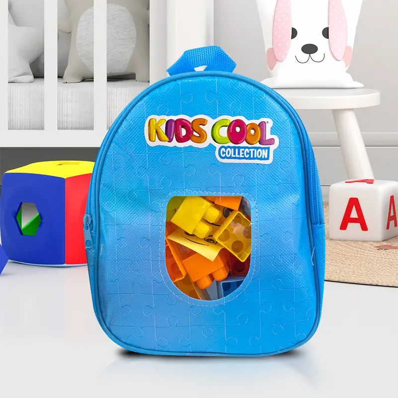 Mochila De Bloques De Colores Neon 40 Pza. 2