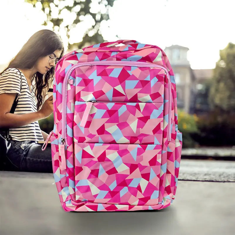 Mochila De Figuras Color Rosa/Azul 2