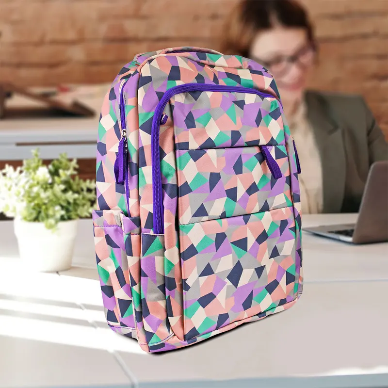 Mochila De Figuras Color Rosa/Morado 1