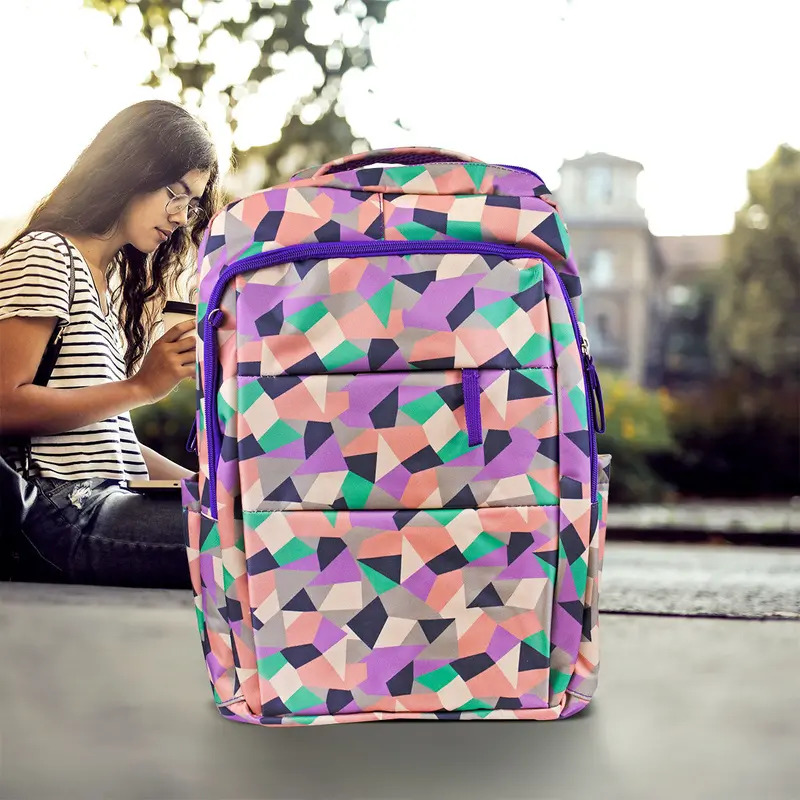 Mochila De Figuras Color Rosa/Morado 2