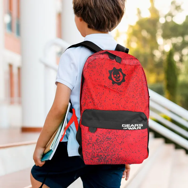 Mochila Escolar Con Diseño De Gears Of War, Logo 1
