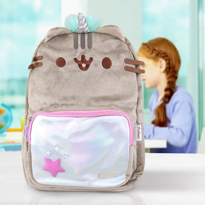 Mochila Pusheen Con Diseño De Gato Color Gris 1