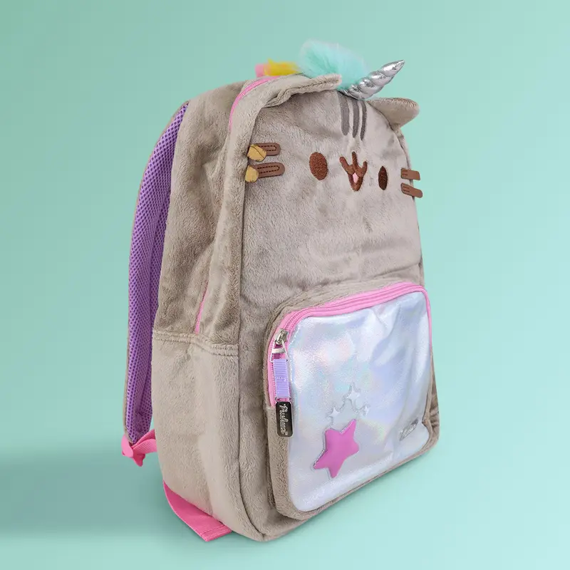 Mochila Pusheen Con Diseño De Gato Color Gris 2