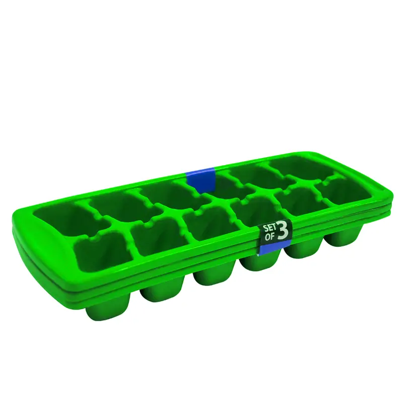 Molde De Plástico Para Hielo 3 Piezas 2
