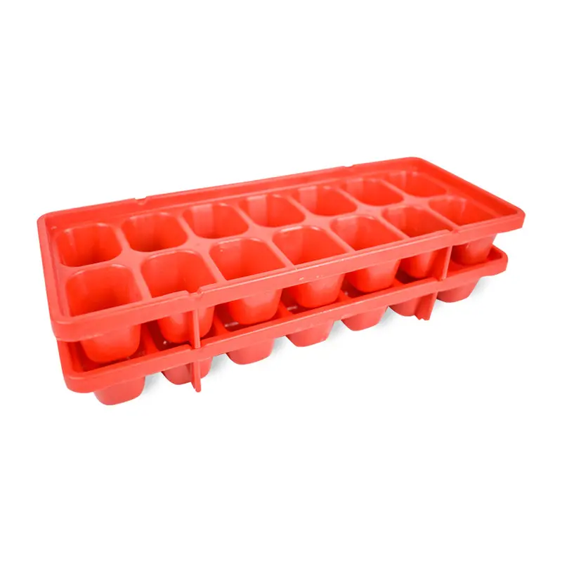 Molde De Plástico Para Hielo Rojo 1