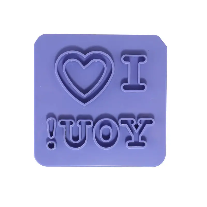 Molde I Love You Para Repostería, Color Azul 2