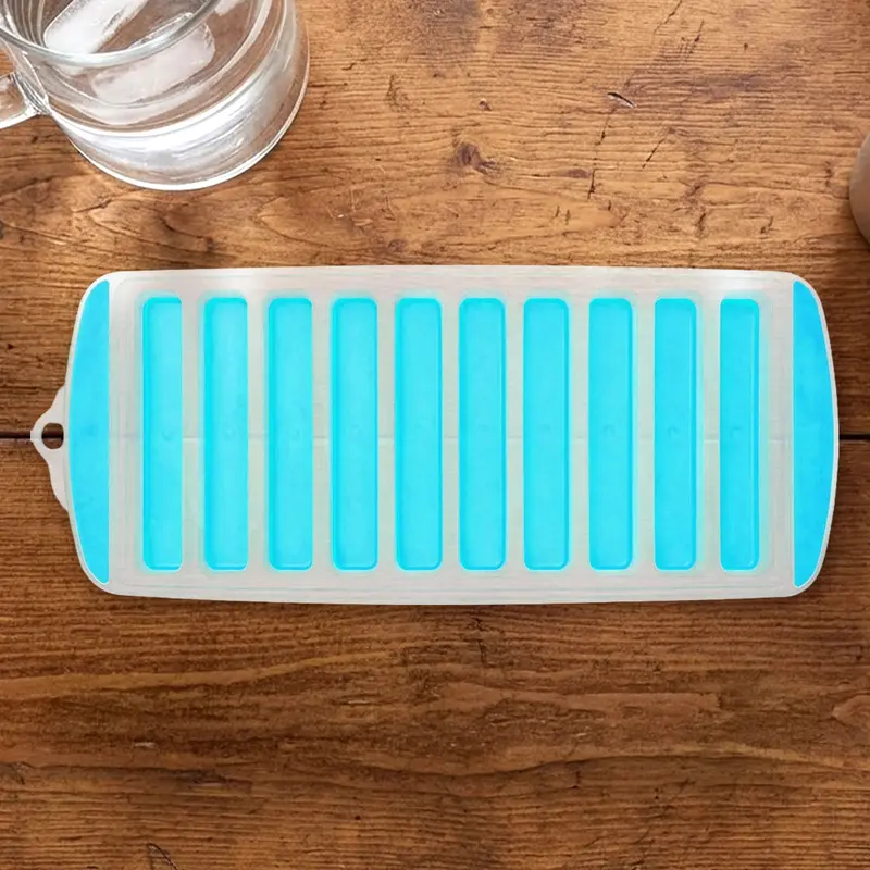Molde Para Hielos, Rectangulares, Color Azul 2