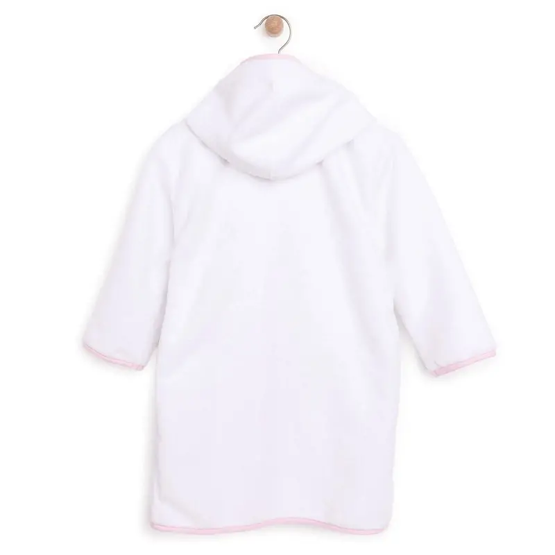 Mollia Girl Baby Bathrobe - White 2
