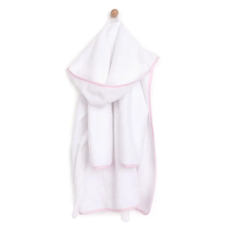 Mollia Girl Baby Bathrobe - White 4