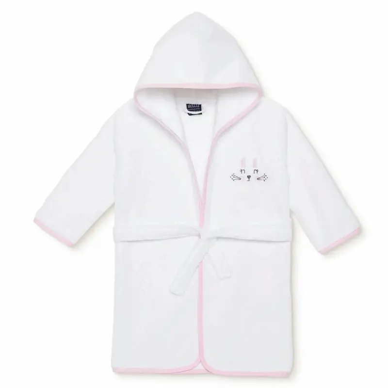 Mollia Girls Baby Bathrobe - White 1