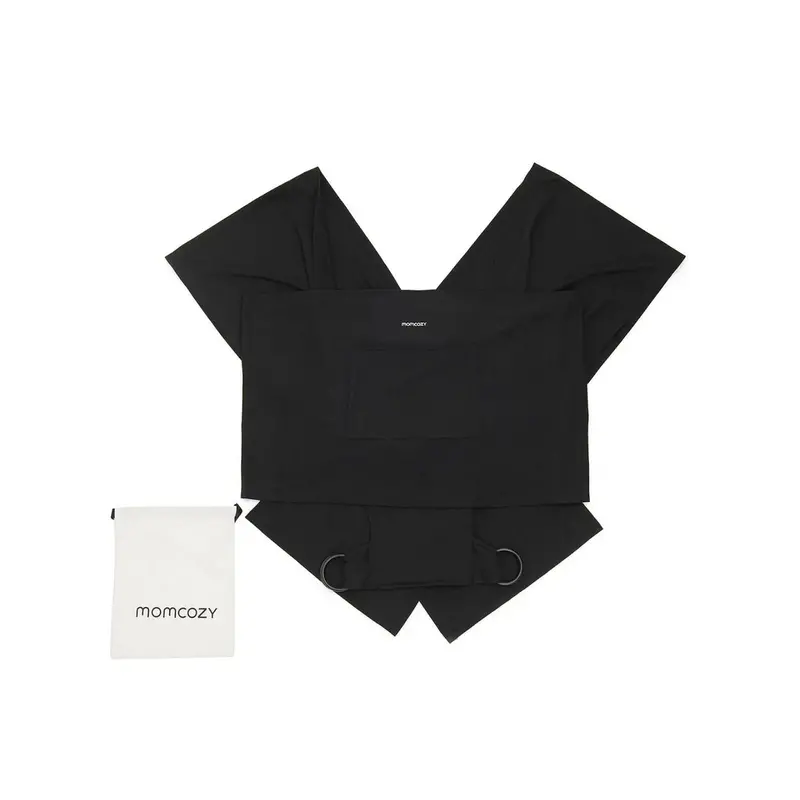 Momcozy Baby Wrap Carrier - Black 1