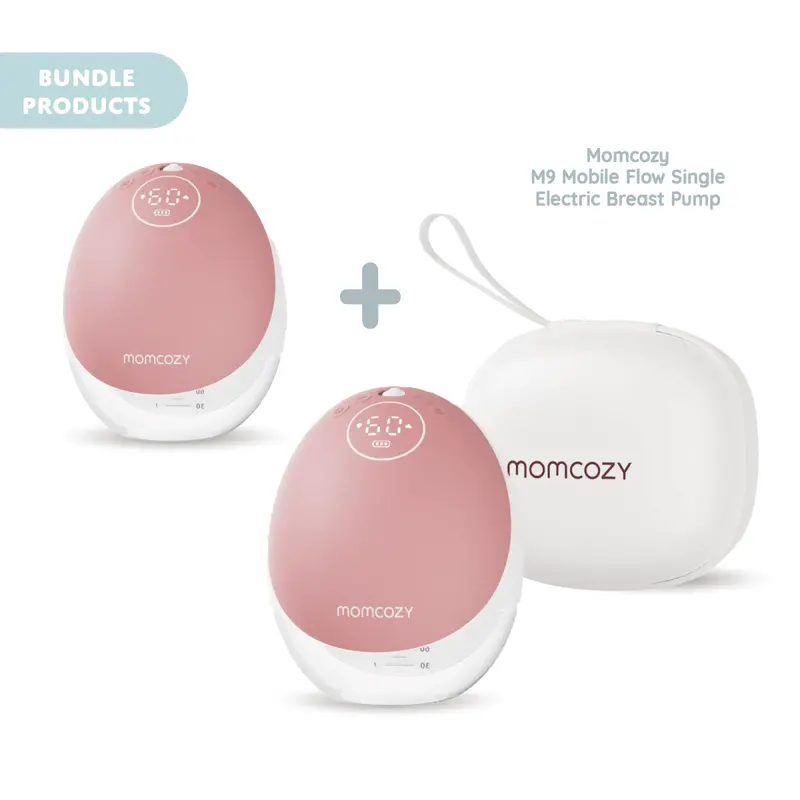 Momcozy M9 Mobile Flow Single Electric Breast Pump Bundle 2 Pcs 1