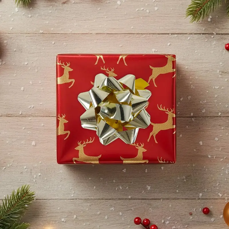 Moño De Regalo, Color Oro 1