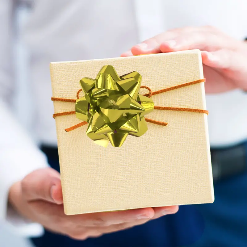 Moño Dorado Inkanto Para Regalo, 1 Pieza 1