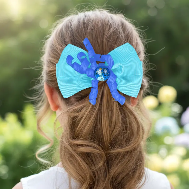 Moño Para Cabello, Color Azul, Disney 1
