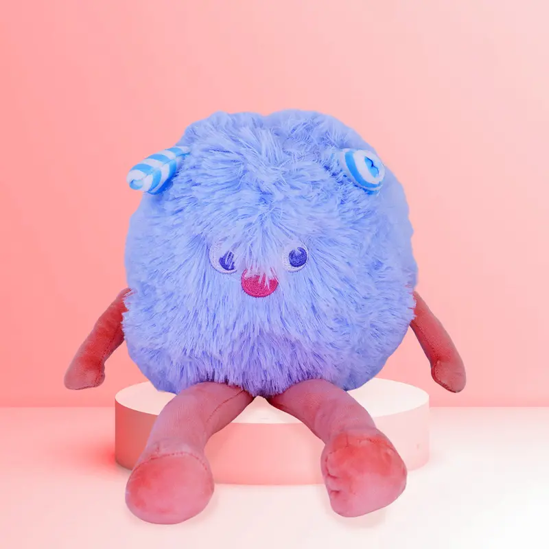 Monstruo De Peluche Color Azul, 35Cm 2