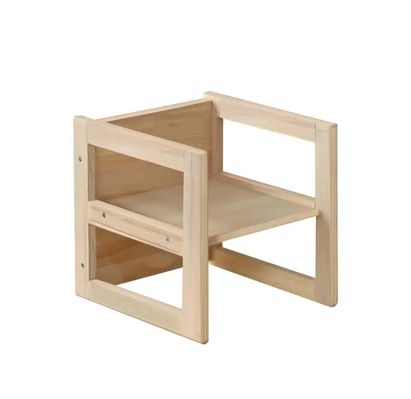 Montessori Wooden Convertable Table & Chair 36,1 Cm (W) X 33,7 Cm (H) X 36,6 Cm (L) 1