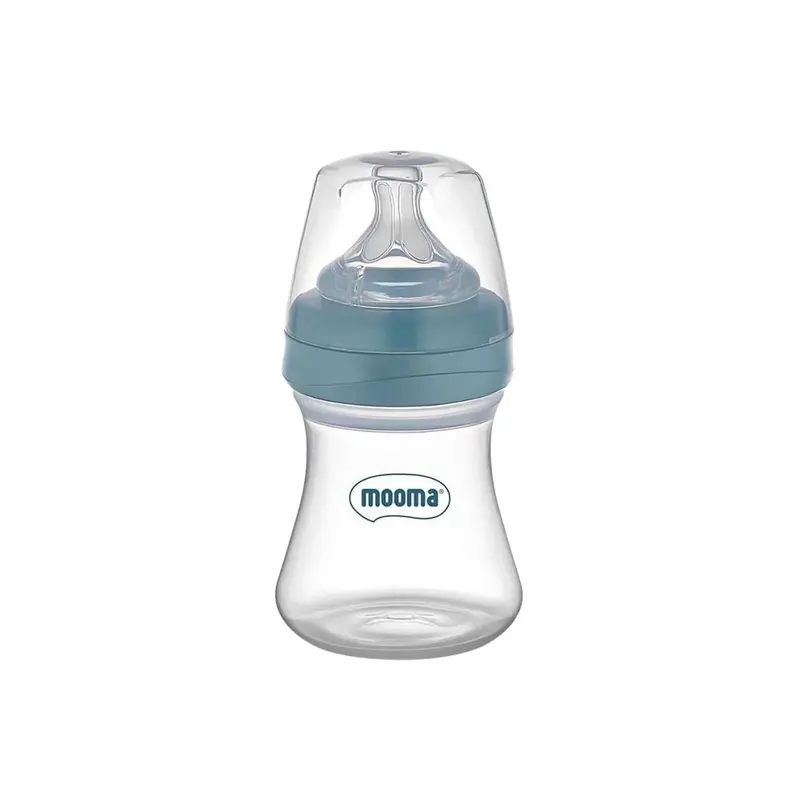 Mooma Kindy Bottle Slow Flow 0-6 Months 150Ml - Ball Bue 1