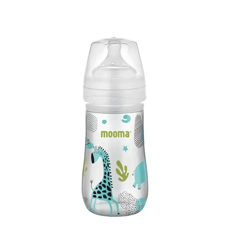 Mooma Neeko Bottle Medium Flow 6-18 Months 250Ml - Animals 1