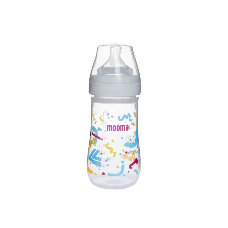 Mooma Neeko Bottle Medium Flow 6-18 Months 250Ml - Confetti 1