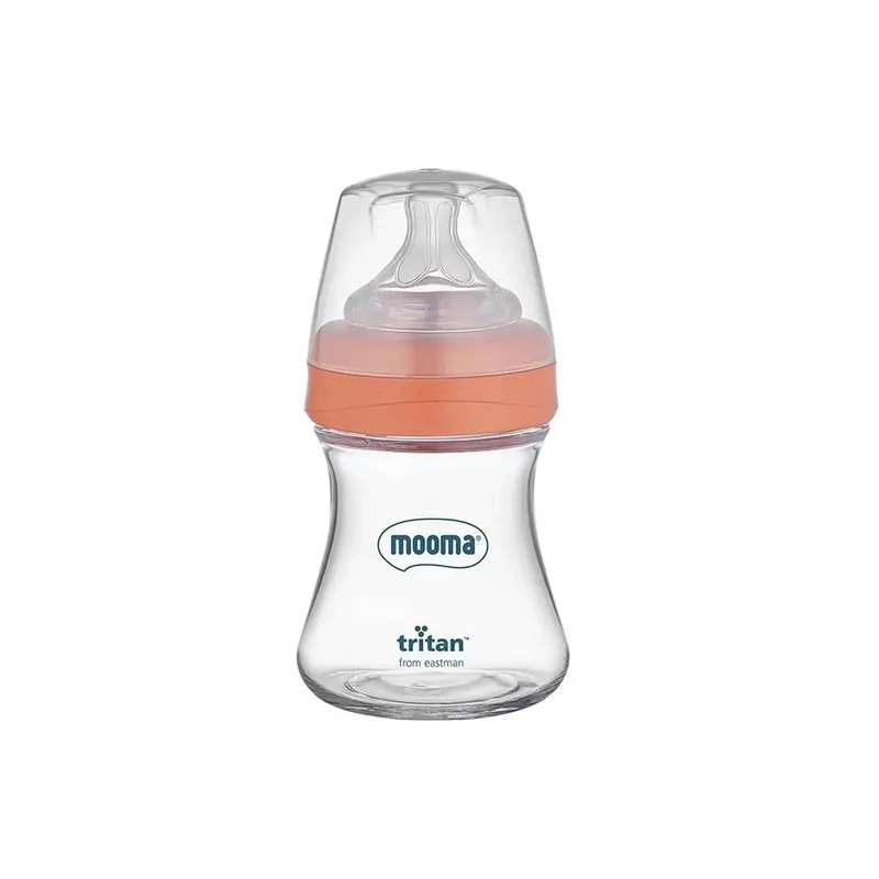 Mooma Neutra Tritan Bottle Slow Flow 0-6 Months 150Ml - Coral Pink 1