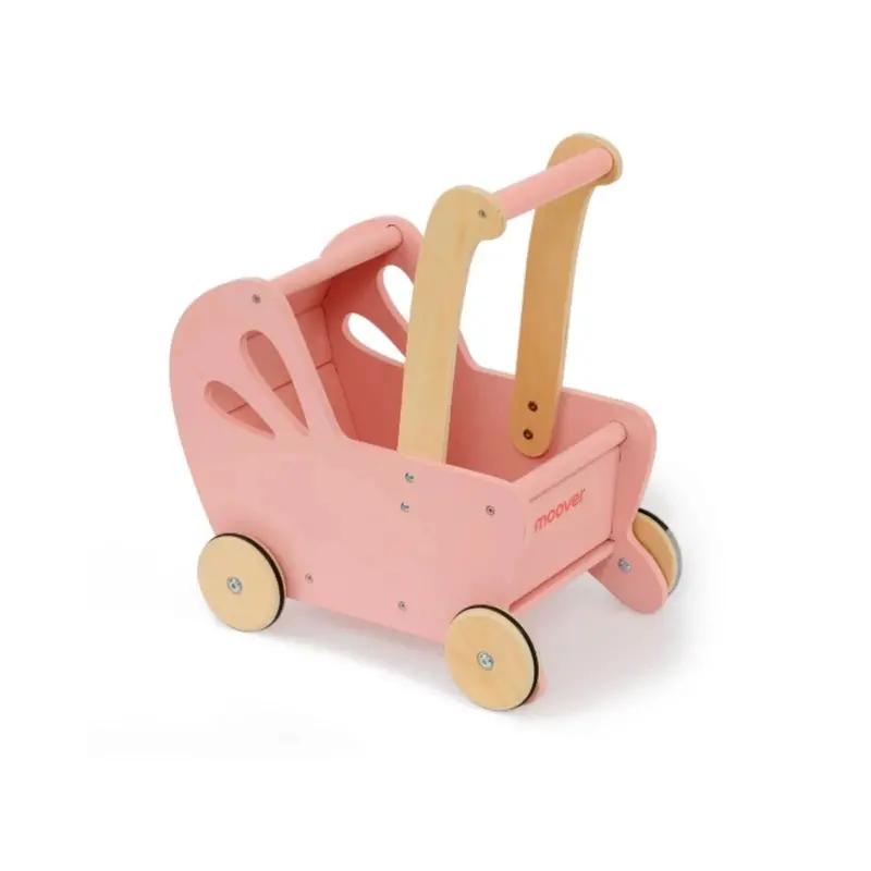 Moover Essential Flat Packed Pram - Pink 1