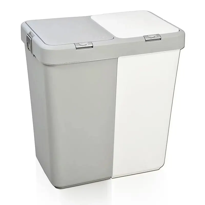 Motek Multi-Purpose Double Compartment Laundry & Dirty Basket 80Lt 1