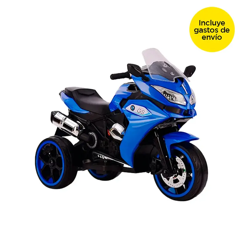 Motocicleta Eléctrica Color Azul Para Niños 1