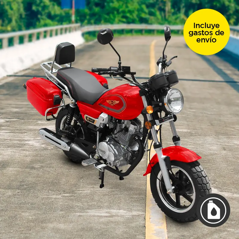 Motocicleta Kiwo 150 2025, Color Rojo 1