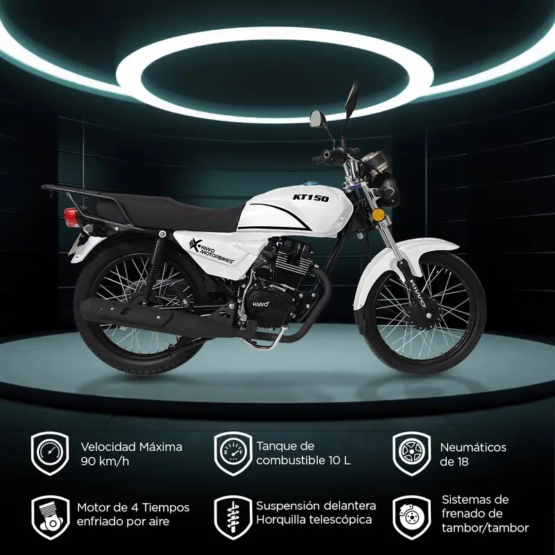 Motocicleta Kiwo Color Blanco, Kt150 2024 2