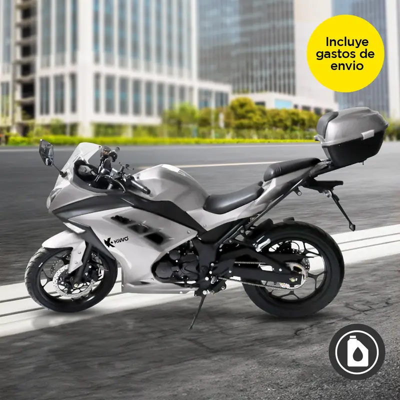 Motocicleta Kiwo Fuji 250 2025, Color Gris 1