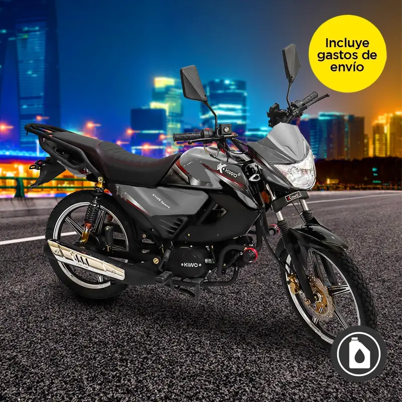 Motocicleta Kiwo Kt-125, Sport, 2025, Color Gris 1