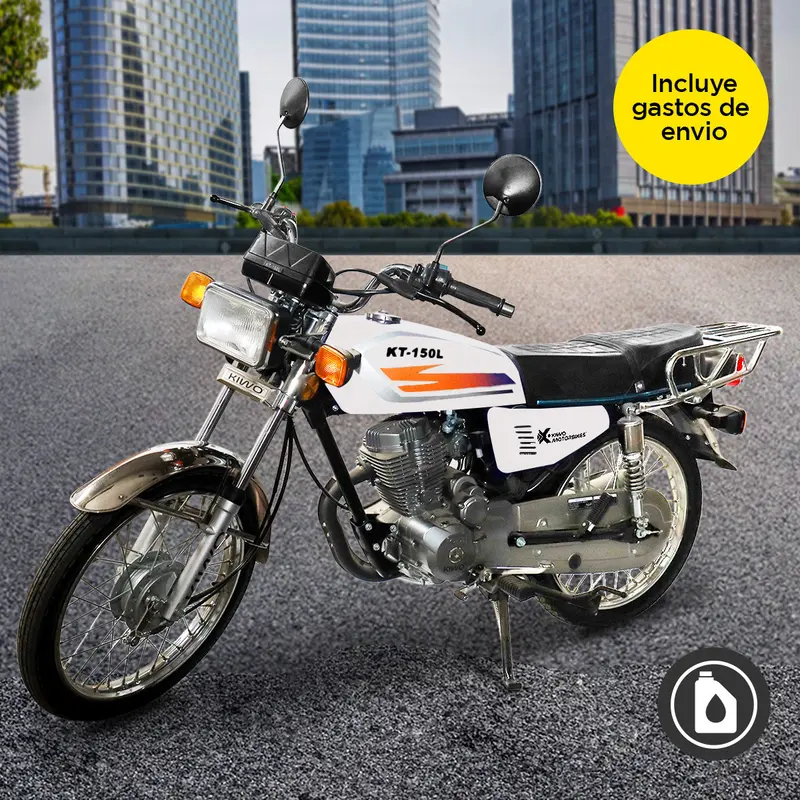 Motocicleta Kiwo Kt-150L, Color Blanco 1