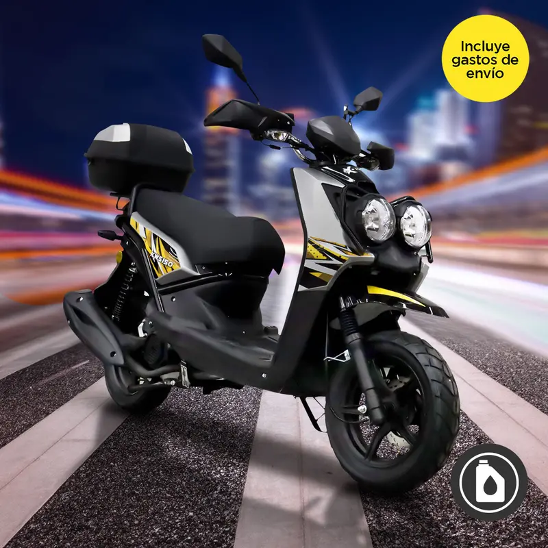 Motocicleta Kiwo Kws 150 2025, Color Gris Con Amarillo 1