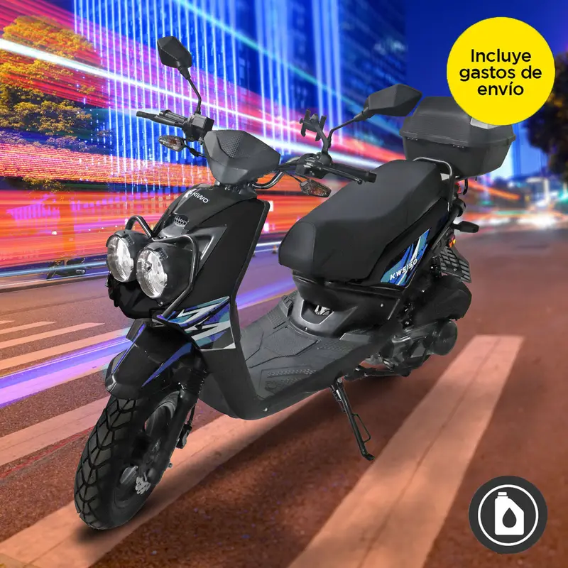 Motocicleta Kiwo Kws 150 2025 Color Negro Con Azul 1