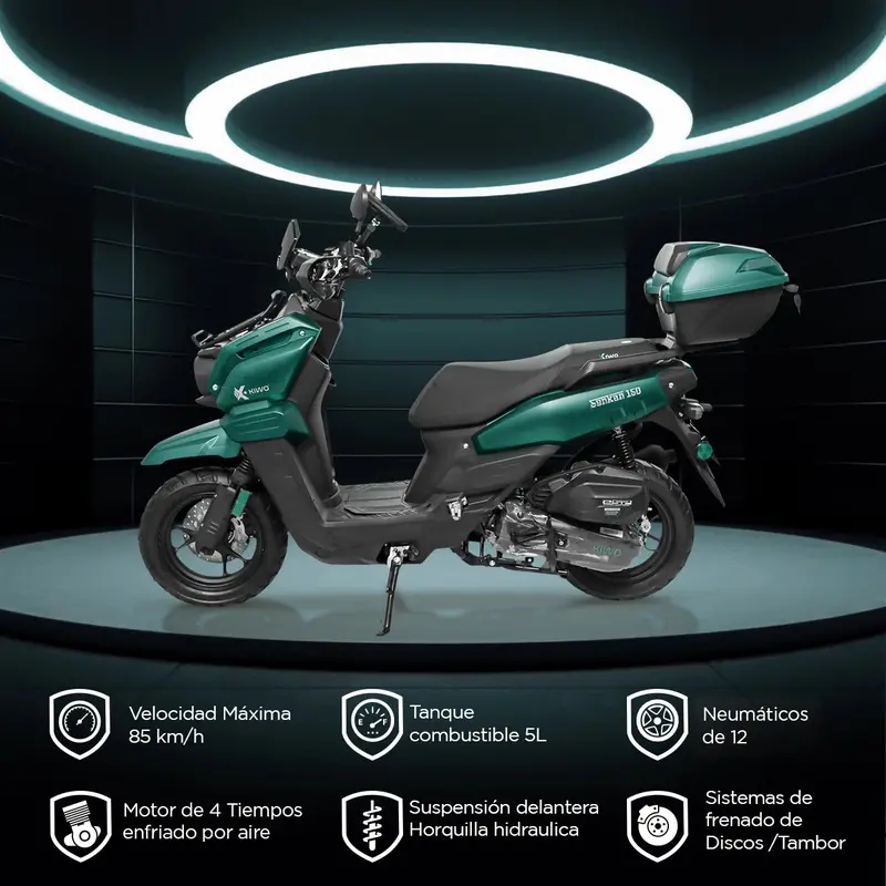 Motocicleta Senkan 150 2025, Color Verde 2