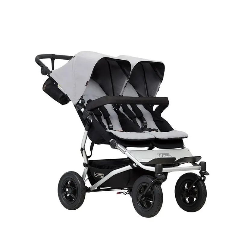 Mountain Buggy Duet V3 Double Pushchair Silver 1