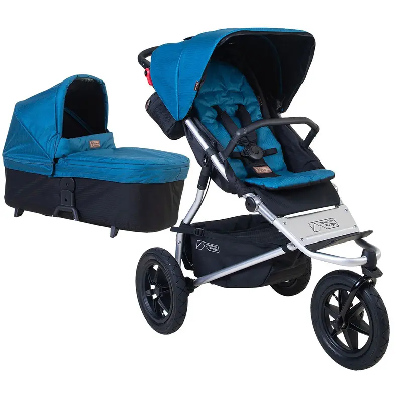 Mountain Buggy Urban Jungle V4 With Carrycot In Ocean 1