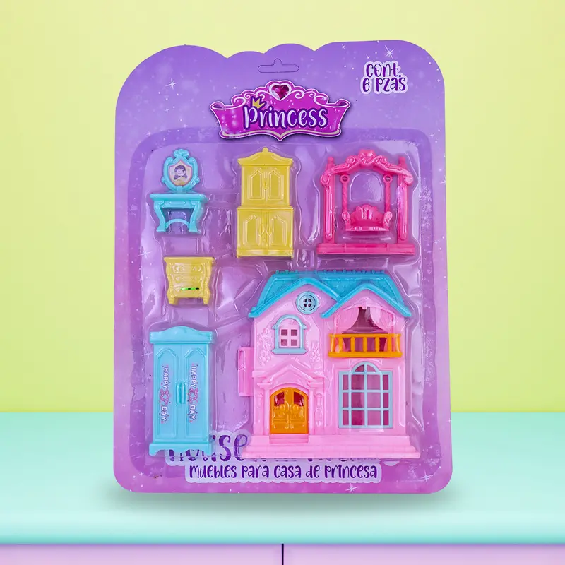Muebles De Juguete Para Casa De Muñecas, 6 Pzas 1