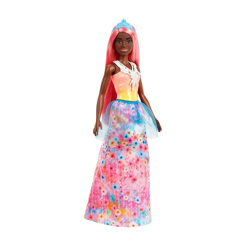 Muñeca Barbie Doncella Con Cabello Color Rosa 1