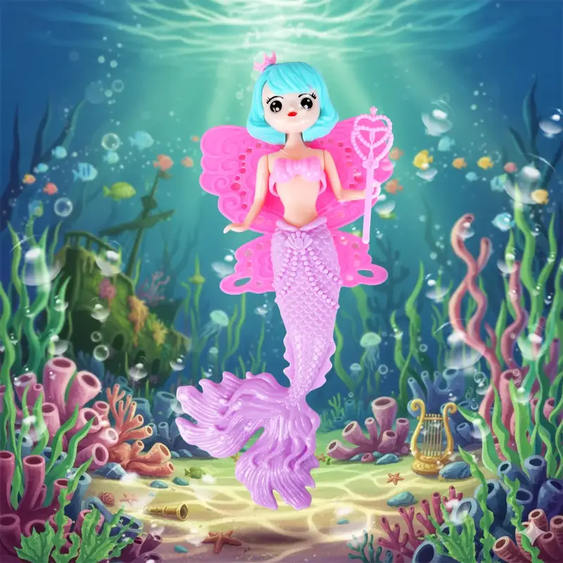 Muñeca Sirena Hada, Color Morado 1