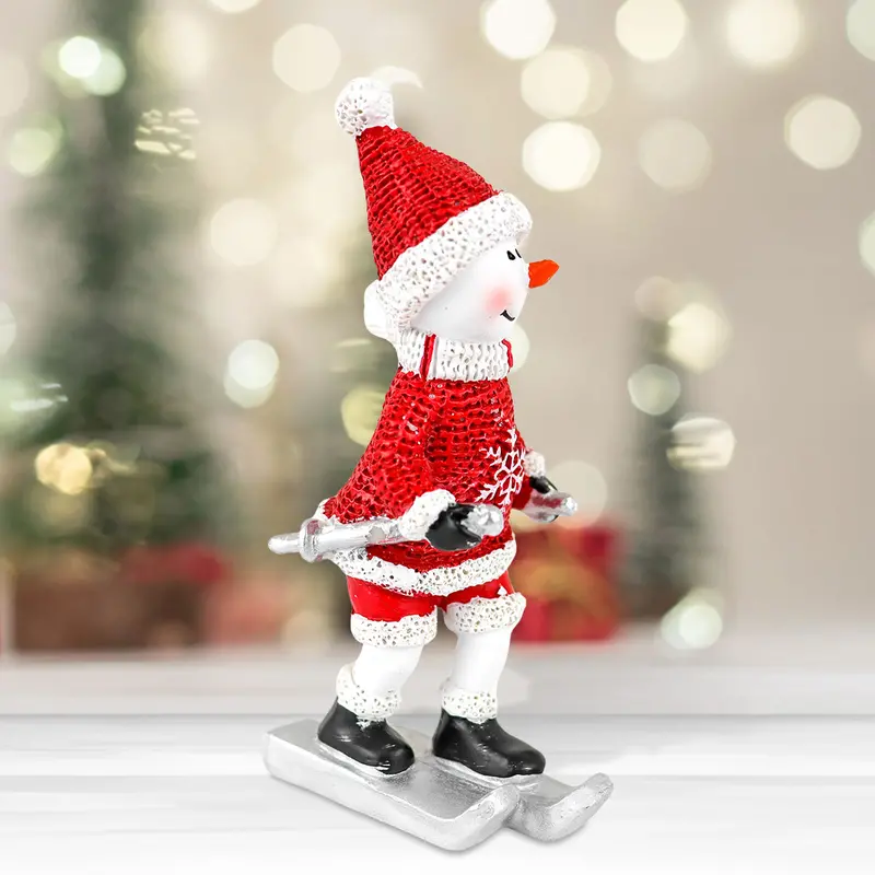 Muñeco De Nieve Navideño De Poliresina 1