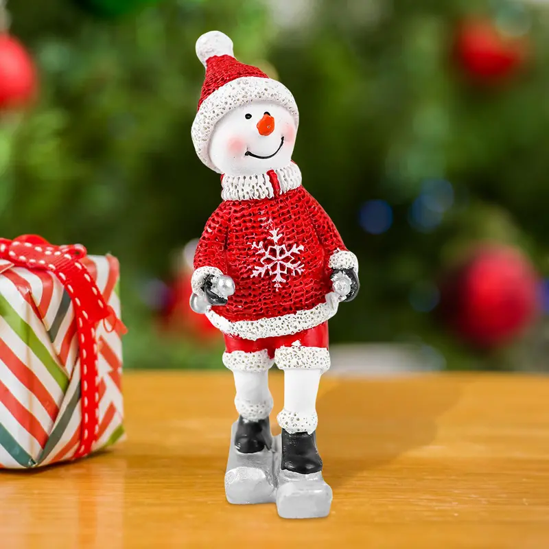 Muñeco De Nieve Navideño De Poliresina 2