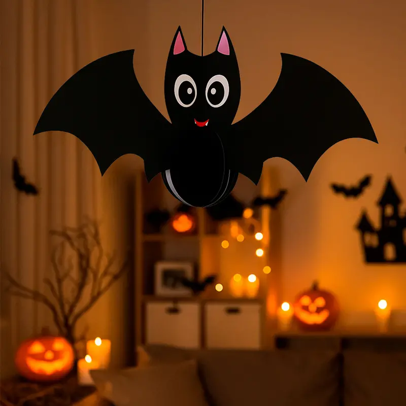 Murciélago, Decoración Colgante De Papel 2