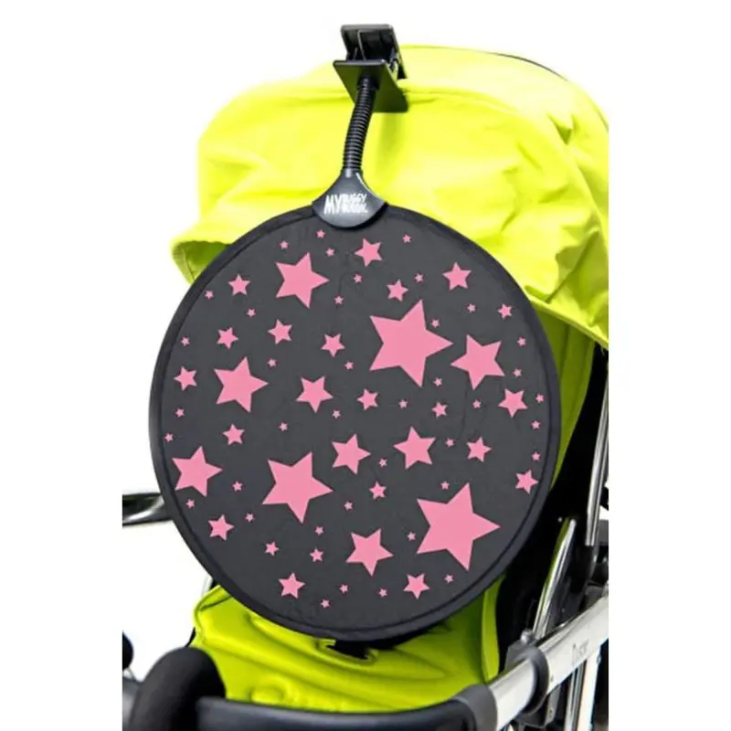 My Buggy Buddy - Buggy Sunshade Standard - Pink Star 1