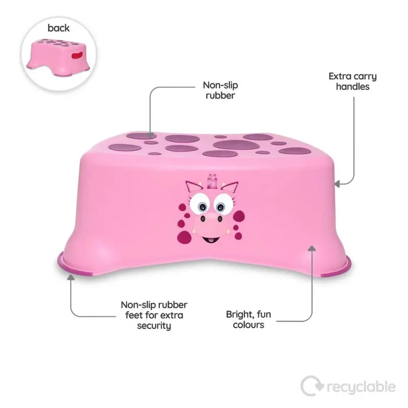My Carry Potty - My Little Step Stool - Pink Dragon 2
