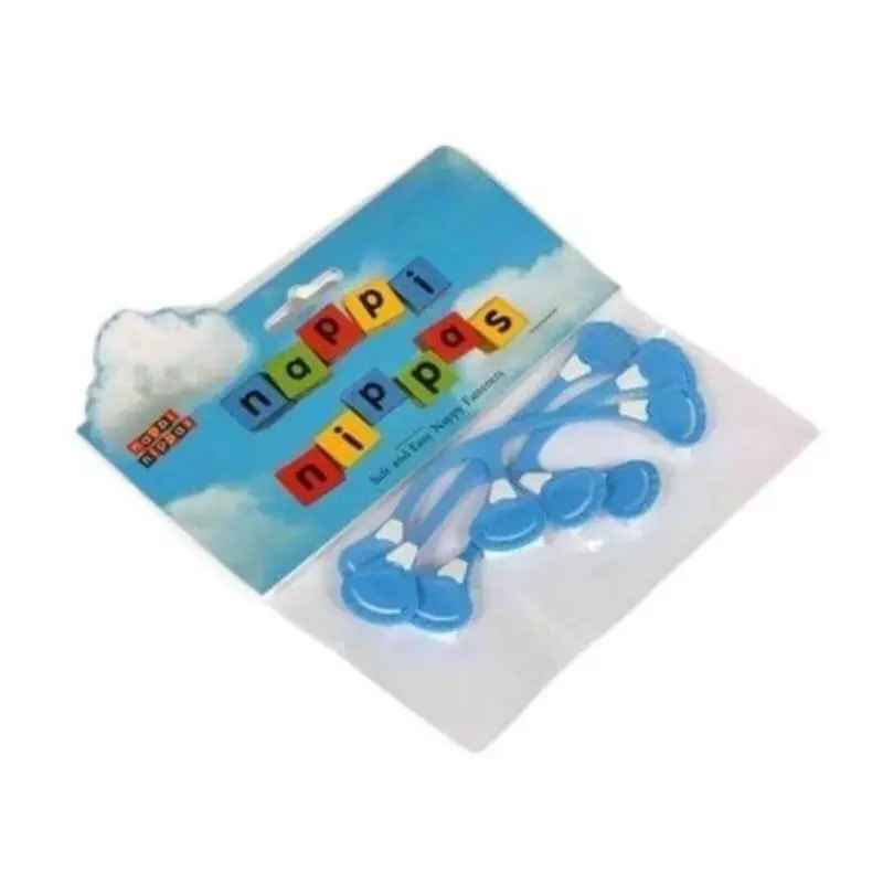 Nappi Nippas No Pin Fasteners For Terry Nappies 3 Pcs - Blue 1